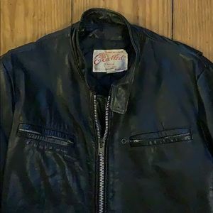 Vintage Excelled Leather Cafe Racer Jacket